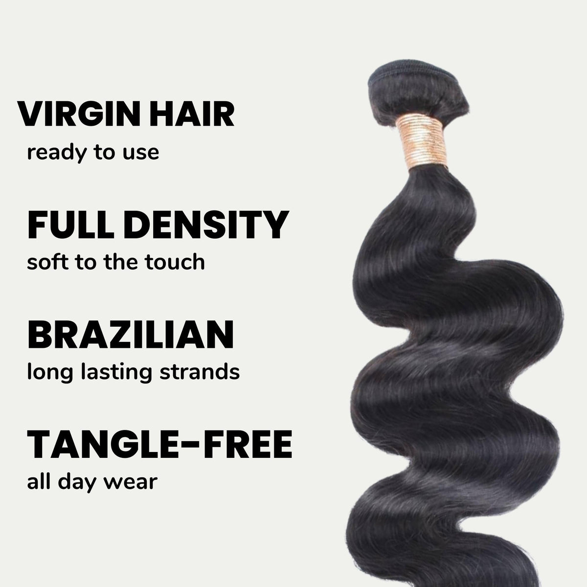 Brazilian Body Wave 100% Human Hair Bundles