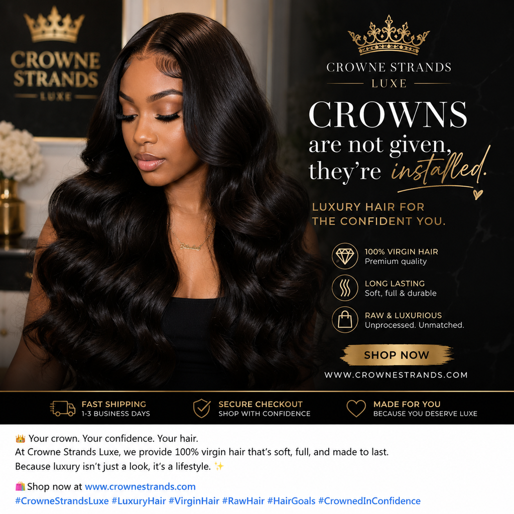 Crowne Strands Luxe Body Wave Bundles – 100% Human Hair